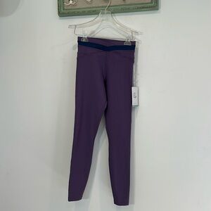 Johnny Was Calme Criss Cross Leggings Athletic Athleisure purple small women’s